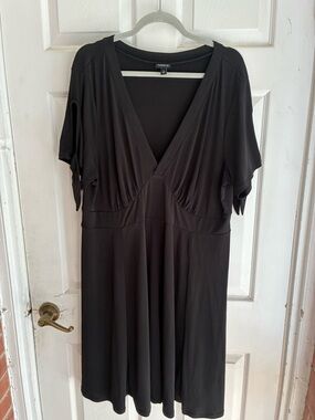 torrid Black V-Neck Jersey dress